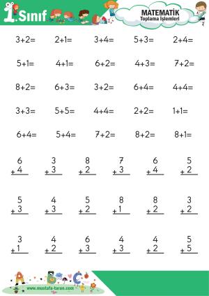 1. Sınıf Matematik Dersi Toplama İşlemleri