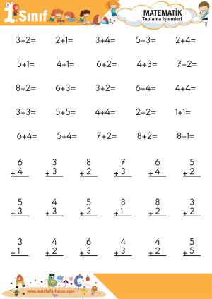 1. Sınıf Matematik Dersi Toplama İşlemleri