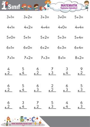 1. Sınıf Matematik Dersi Toplama İşlemleri