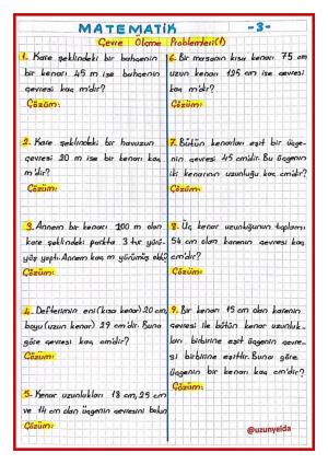 3. Sınıf 32. Hafta Etkinlikleri