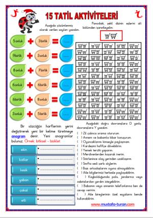 15 Tatil 13. Gün Aktiviteleri ( Etkinlikleri )