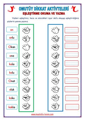 2. Grup OMUTÜY  Harfleri Dikkat Aktivitleri ve Pekiştireç Uygulama Sınavları