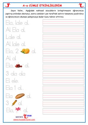 A- a Sound First Reading and Writing Activities