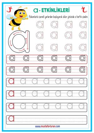 A- a Sesi İlk Okuma Yazma Etkinlikleri