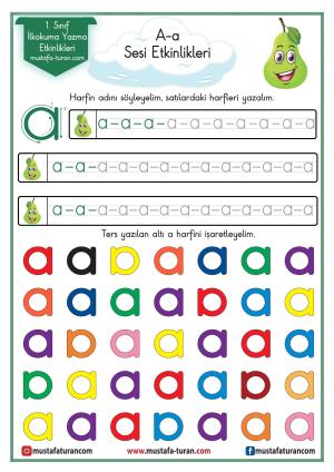 A- a Sound First Reading and Writing Activities