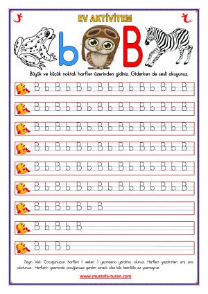 B-b Sound First Reading and Writing Activities