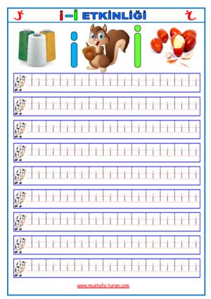 İ -i Sound First Reading and Writing Activities