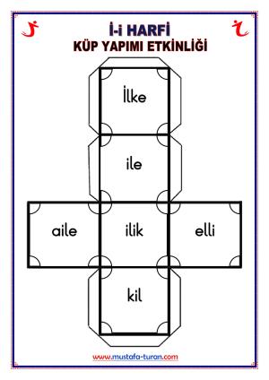 İ -i Sesi İlk Okuma Yazma Etkinlikleri