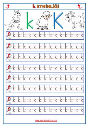 K - k Sound First Reading and Writing Activities