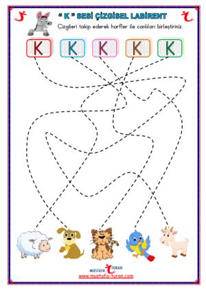 K - k Sound First Reading and Writing Activities