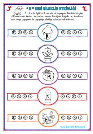 K - k Sound First Actividades de lectura y escritura