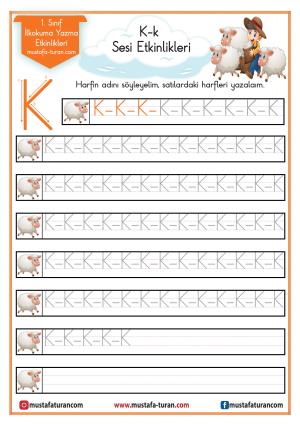 K - k Sound First Reading and Writing Activities