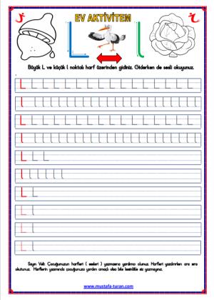 L-l Sound First Reading and Writing Activities