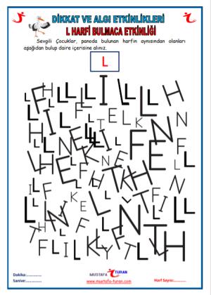 L-l Sound First Reading and Writing Activities