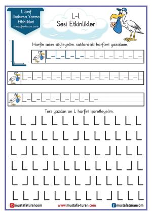 L-l Sound First Actividades de lectura y escritura