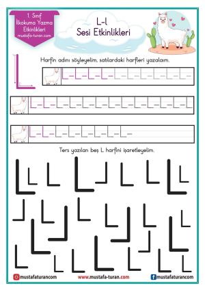 L-l Sound First Actividades de lectura y escritura