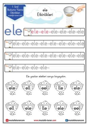 L-l Sound First Reading and Writing Activities