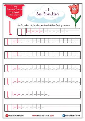 L-l Sound First Reading and Writing Activities