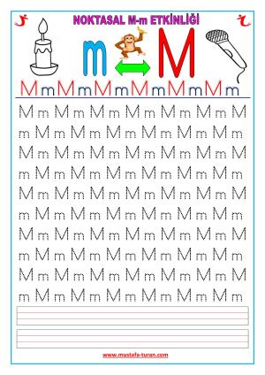 M - m Sesi İlk Okuma Yazma Etkinlikleri 