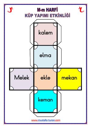 M - m Sesi İlk Okuma Yazma Etkinlikleri 