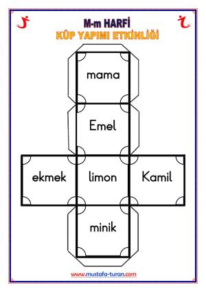 M - m Sesi İlk Okuma Yazma Etkinlikleri 