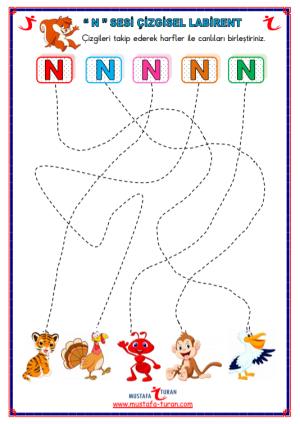 N - n Sound First Reading and Writing Activities