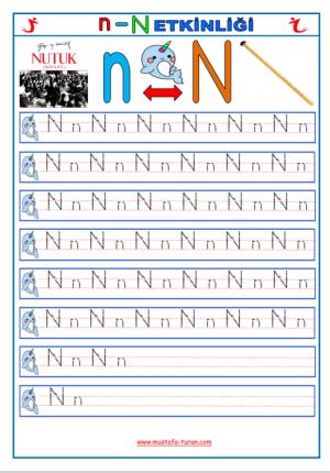 N - n Sound First Actividades de lectura y escritura