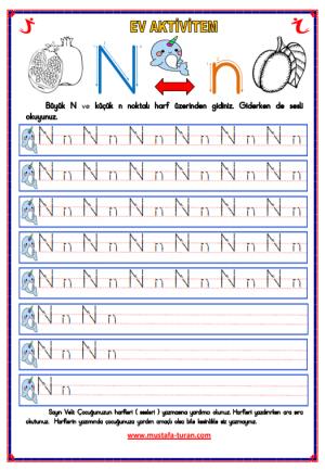 N - n Sound First Actividades de lectura y escritura