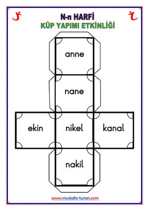 N - n Sesi İlk Okuma Yazma Etkinlikleri 