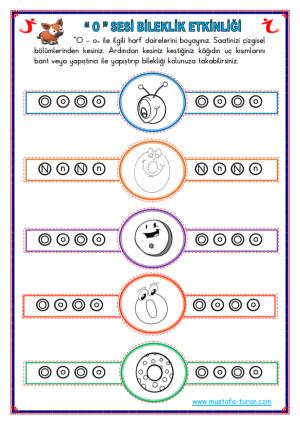 O - o Sesi İlk Okuma Yazma Etkinlikleri 