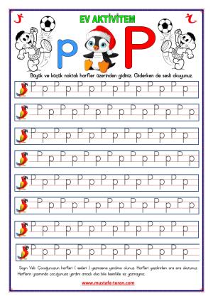 P-p Sound First Reading and Writing Activities