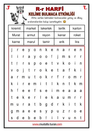 R - r Sound First Reading and Writing Activities