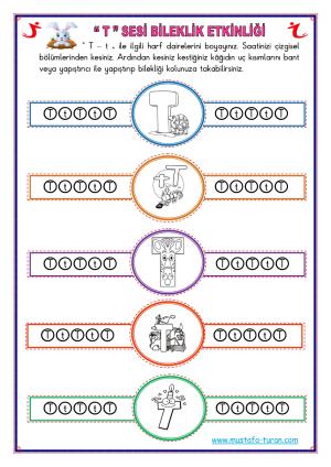 T-t Sesi İlk Okuma Yazma Etkinlikleri