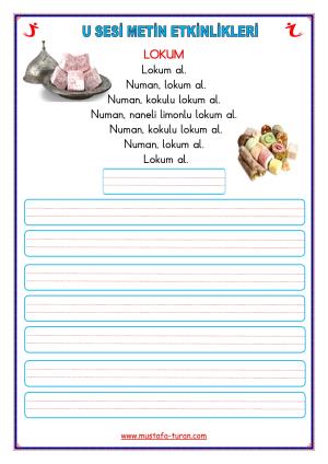 U - u Sound First Reading and Writing Activities