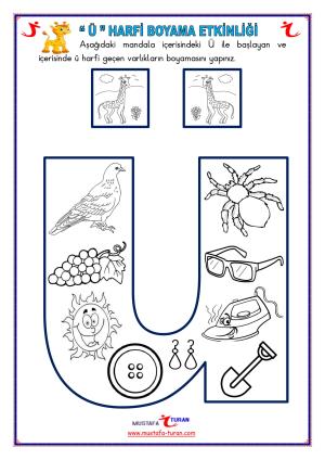 Ü-ü Sesi İlk Okuma Yazma Etkinlikleri