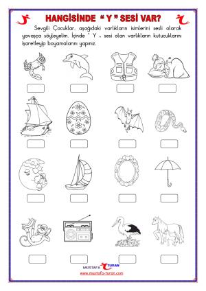 Y-y Sound First Reading and Writing Activities