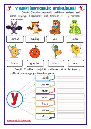 Y-y Sound First Actividades de lectura y escritura