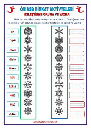 Group 3 ÖRIDSB Letters Attention Activities and Reinforcement Practice Exams