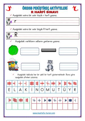 Group 3 ÖRIDSB Letters Attention Activities and Reinforcement Practice Exams