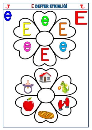 E - e Voice First Reading and Writing Activities