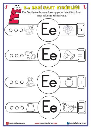 E - e Voice First Reading and Writing Activities