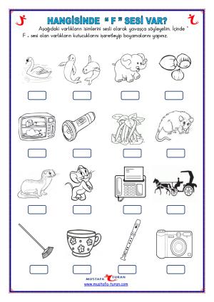 F - f Sound First Reading and Writing Activities
