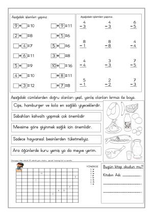 Hafta Sonu Çalışma Kağıtları ( Ödevleri )-3