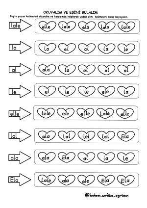 E-L-A Harf Etkinlikleri