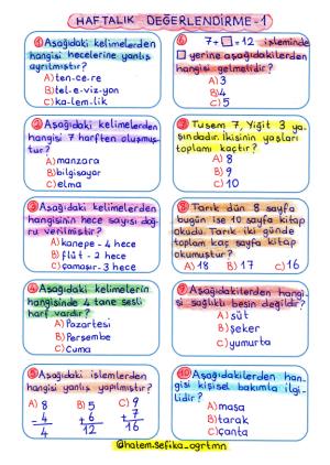 Genel Tekrar Değerlendirme-1