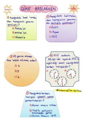 Güne Başlarken 6. Hafta