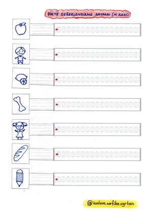 M Sesi Dikte Değerlendirme Etinliği