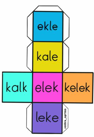 İ ve K Sesi Küp Etkinlikleri