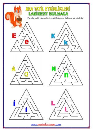 1st Grade 1st Midterm Break Activities and Studies