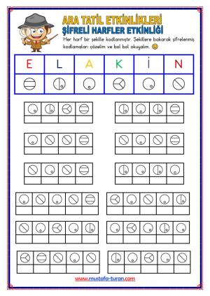 1st Grade 1st Midterm Break Activities and Studies